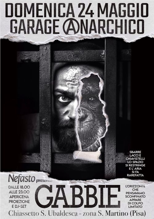 Nefasto presenta Gabbie - apericena, proiezione e DJ-set al Garage Anarchico