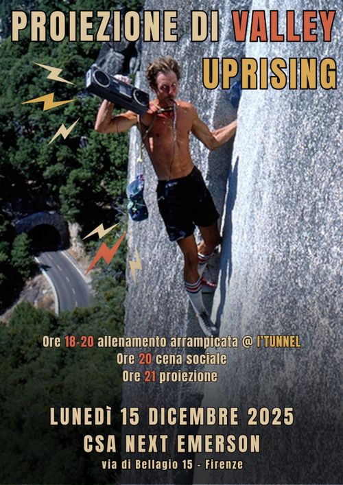 Lunedì all’Emerson - Proiezione di Valley Uprising